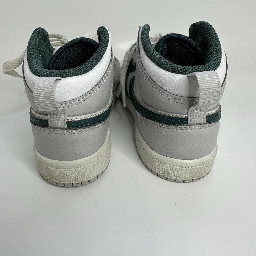 Nike Air Jordan 1 Mid SE PS White Oxidized Green Sail FQ8087-103 SZ 11C Kid Shoe